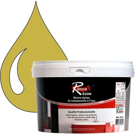 Peinture Résine 0.5L - Multisupport RAL 1012 - Jaune citron - Brillant - Étanche (1/4)