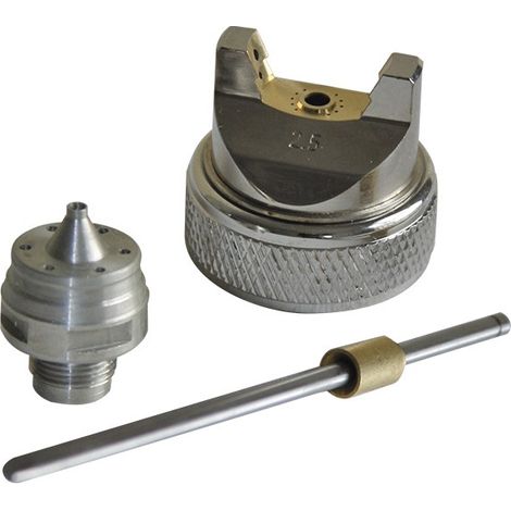 Kit ugello vernice Mota P700-K25 acciaio inox 2.5 mm argento