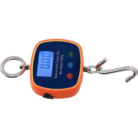 Balance industrielle pour grue, écran LCD double face, balance électronique pour grue, balance double face rechargeable, 100 kg/220 lb, balance industrielle portable légère, norme européenne 90-240 V. (1/5)