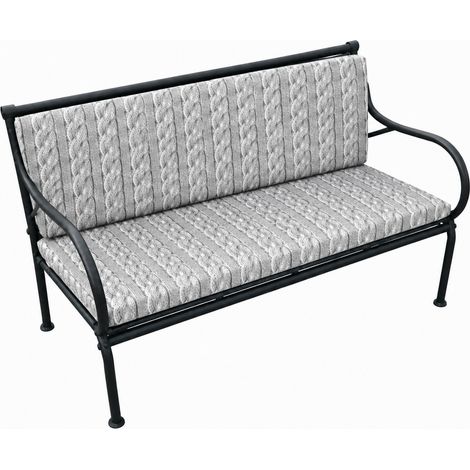 Wasserdichtes Gartenkissen für Bertoni Warkocz Schaukelbank 120x40+40, abnehmbarer Bezug (1/5)