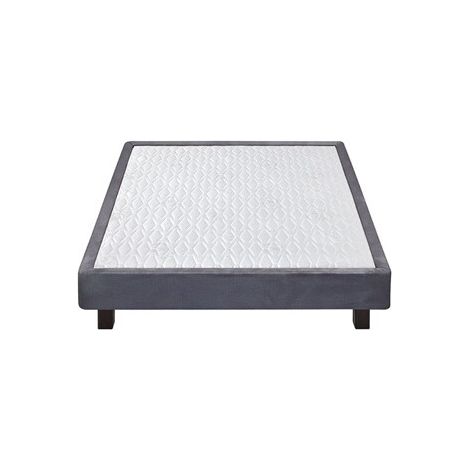 Sommier tapissier Epeda CELEST GANTH 160x200 gris anthracite 2 places bois zone bassin renforcée PEFC
