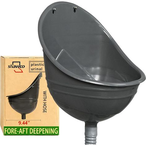 garage urinal waterless for men, wall mounted plastic urinal for men, outdoor urinal wall mounted for bathroom, no drilling, self adhesive for men (1/5)