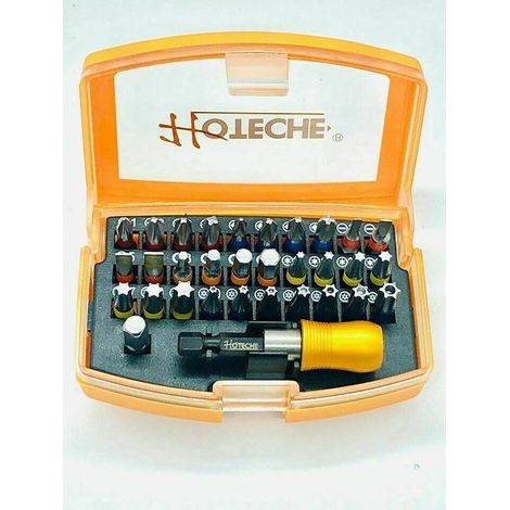 KIT INSERTI AVVITATORE 32 PZ ADATTATORE MAGNETICO INSERTO TORX T10 T40 387 HOT