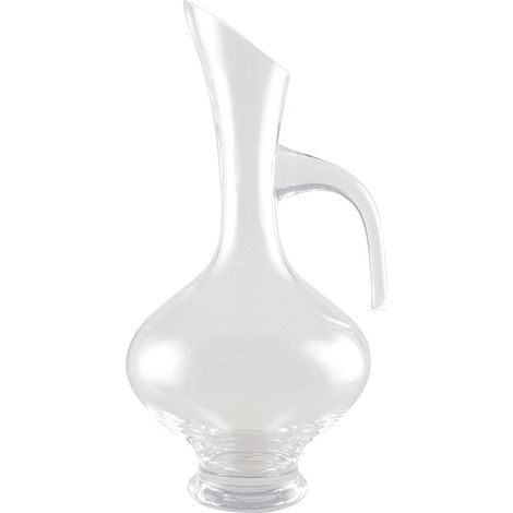 Carafe à vin et eau en verre transparent - Décanteur de table design 18 x 18 x 36 cm - PANGIVO (1/2)