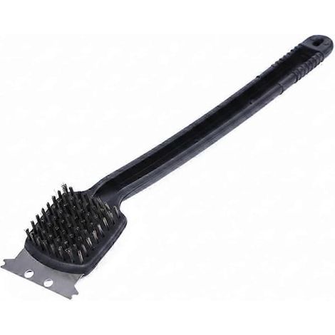 Brosse de nettoyage pour grilles de barbecue à poils rigides - 35 x 9 x 5 cm (1/5)