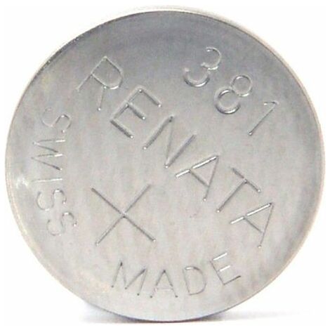 Renata / Swatch Group - Pile bouton oxyde argent 381 RENATA 1.55V 50mAh