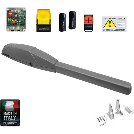 Kit Op3000 Automazione Cancello Automatico 1 Anta Battente Con Finecorsa 230v