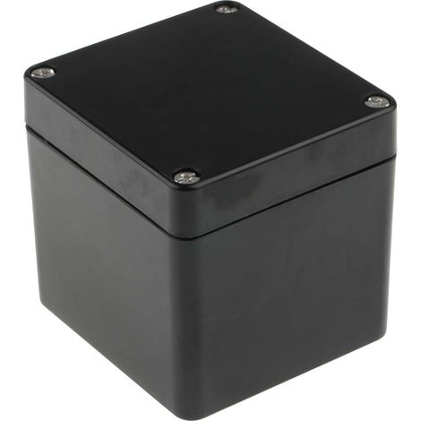 Boîtier RS PRO en Fibre de verre renforcé en polyester, 80 x 75 x 75mm, Noir IP66, IP67, IP68 ( Prix pour 1 ) (1/3)