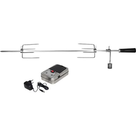 ENDERS - Rôtissoire en Inox - Pour poulet, rôtis, faux-filet, autres volailles, tournebroche - Moteur électrique - Pour barbecues gaz MONROE PRO 3+4 et BOSTON 3+4