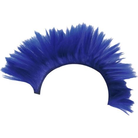 Parrucca decorativa a forma di elmetto, accessorio divertente e originale unisex per feste, copricapo a forma di elmetto con cresta per Natale, giochi di ruolo e cosplay, blu (1/5)