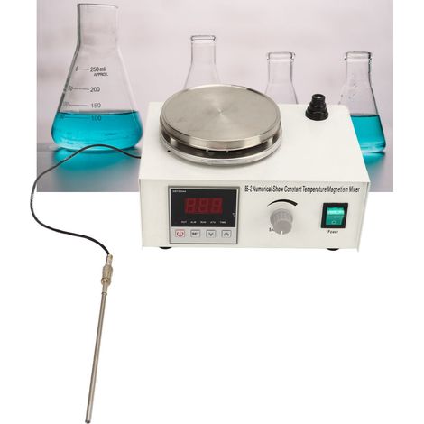 Agitateur magnétique thermostatique 85-2 pour laboratoire, affichage numérique, norme européenne 220 V (1/5)
