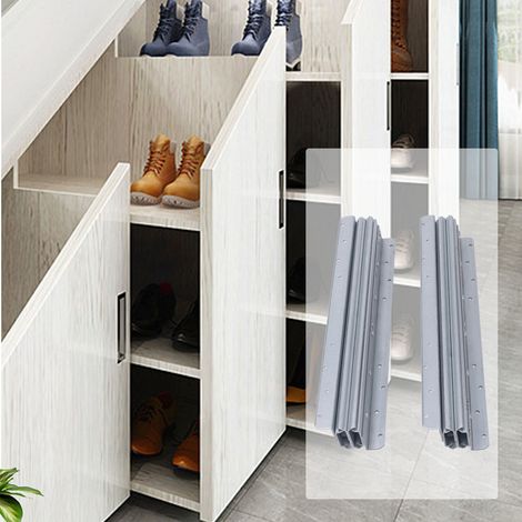 Glissières de tiroir robustes de 32 pouces pour armoires d'escalier, armoires à chaussures et armoires de rangement, avec rails coulissants épais en trois sections de 800 à 1500 mm de diamètre. (1/5)