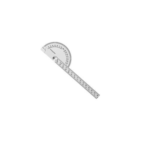 Edelstahl-Winkelmesser, Rundkopf-Winkelmesser, Winkelmesser-Goniometer, Winkelmesser, verstellbares Winkellineal, 180-Grad-Winkelmesser, Suchermessgerät mit Arm für Ingenieure (1/5)