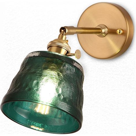 Chrasy E27 Moderne Applique Murale Intérieur Minimaliste Creative Nordique Élégante en Verre Martelé et Laiton Classique en Forme de Pétales Lampe Murale (1/4)
