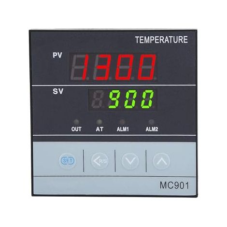 Regolatore di temperatura, controllore di temperatura MC901, controllore di temperatura PID digitale, ingresso sensore PT100 tipo K, uscita relè SSR (1/5)