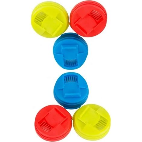 Juego de 6 tapas herméticas reutilizables para latas, de plástico sin BPA, para refrescos, cerveza y agua. (1/5)