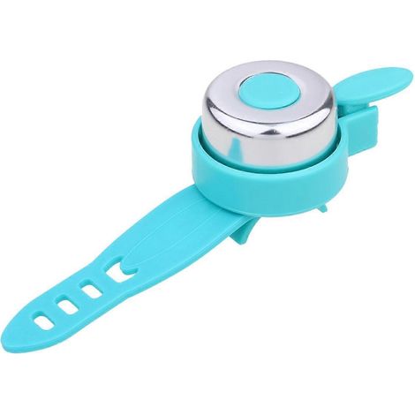 Sonnette de vélo enfant bleue (1 pièce) - Sonnette pour trottinette bébé - Durable et sûre (1/5)
