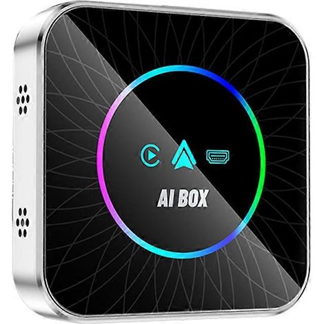 CarPlay sans fil vers Android AI Box Android 13 Bluetooth WiFi Compatible CarPlay/Android Auto Interaction écran partagé 4+32 Go (1/5)