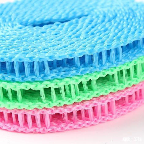 Corde à linge coupe-vent antidérapante en une pièce, sèche-linge, lanière, coupe-vent de voyage en plein air, corde à linge de camping (vert) -3  1,3 cm