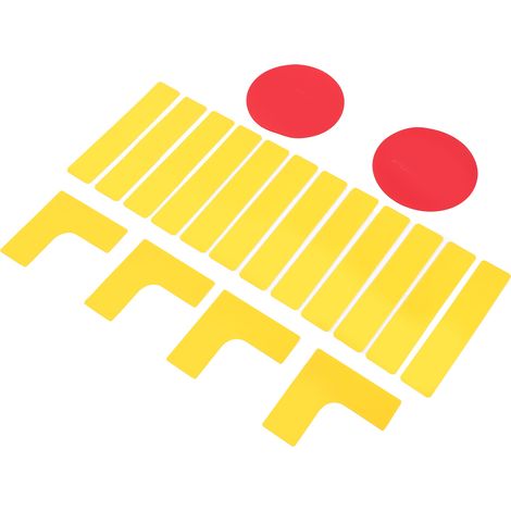 Marqueurs de lignes de terrain de sport POWERTI, ensemble de marqueurs de pickleball pour basketball, volleyball, tennis et badminton (1/5)