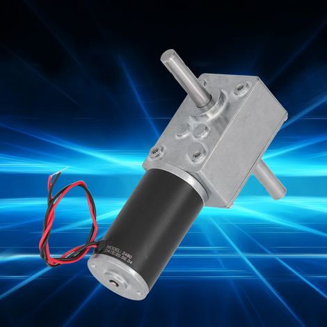 Moteur électrique DC 12V 160RPM avec arbre de sortie en acier inoxydable et boîtier métallique à faible consommation d'énergie (1/5)