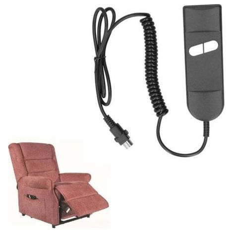 Zwei Tasten, 5 Pins, manuelle Steuerung für elektrische Aufsteh-/Liegesessel, Ersatzteile für Relaxsessel, manueller Schalter für elektrische Aufsteh-/Liegesessel (1/5)