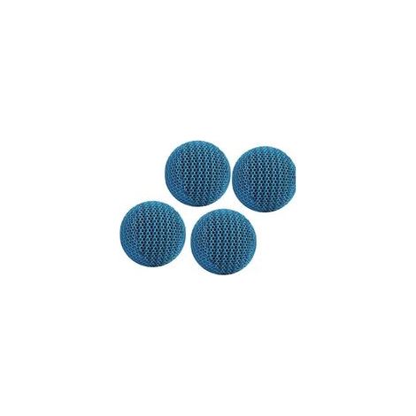 Lntyq Lot de 4 Hot Tub absorbeurs de Piscine, Boule d'Éponge Absorbant l'huile Réutilisables, Éponge Absorbeur D'huile de Piscine, pour Spa et Piscine, Bleu, Polyuréthane, 777cm