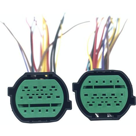 Connecteur de faisceau de câblage du nouveau bloc optique avant (JB1913-14P) compatible avec les modèles Kia K2, K5, KX5, Hyundai IX35 et Reina.