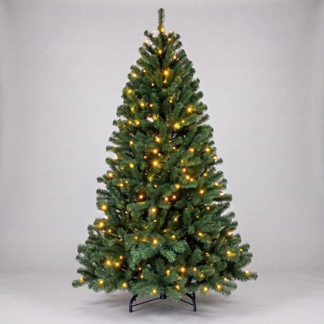 Árbol de Navidad con 330 Luces Leds Cálidas 210cm (1/2)