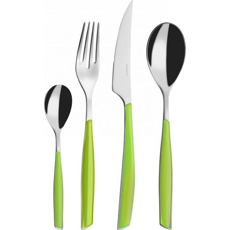 Ensemble de 24 pièces dans une boîte à cadeau avec une fenêtre de pomme verte de pomme verte Glamour Bugatti