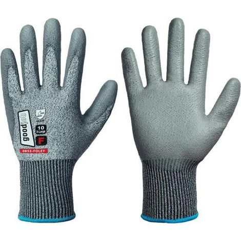 Guantes  anticorte  FOLEY  Talla  11  gris  EN  388,EN  21420  EPI  II  GOODJOB (1/4)