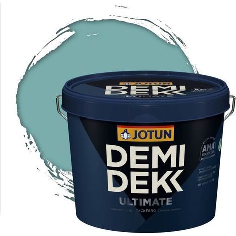 JOTUN - Peinture Bois, Lasure Opaque pour Extérieur et Intérieur Satinée - DEMI DEKK ULTIMATE - RAL 6034 - Turquoise Pastel - 3L (1/2)