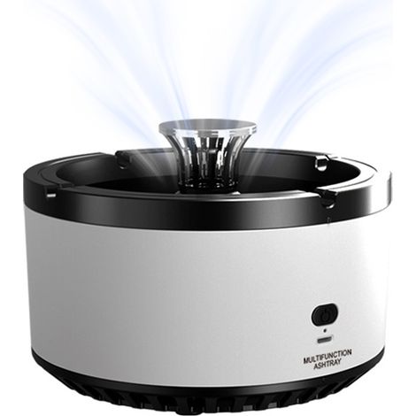 Purificateur d'air avec cendrier sans fumée, cendrier amovible et rechargeable par USB pour la maison, le bureau et la voiture. (1/5)