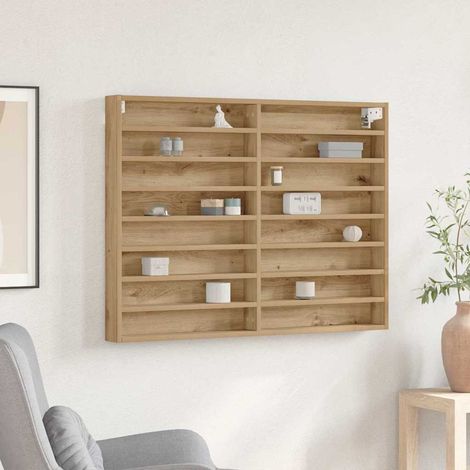 Vitrine mit Regal Artisan-Eiche 100 x 8,5 x 75 cm Holzwerkstoff