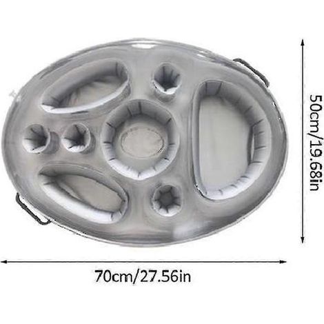 Seau gonflable flottant pour boissons, avec porte-gobelets, pour la piscine et la plage, fêtes aquatiques estivales.-AquaForge (1/3)