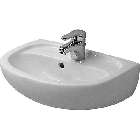 Lave-mains Duravit DURAPLUS COMPACTavec trop plein plage de robinettrie HL-Vorst 450x310m avec éclairageige Wondergliss