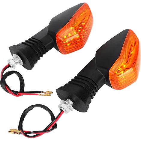 Clignotants LED moto noirs et orange pour Suzuki GSXR600/750 et GSXR1000, feux de signalisation avant et arrière moto (1/5)