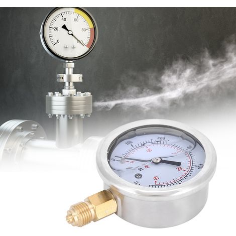 Manomètre à vide radial à bain d'huile TS&PGG604&40bar 1/4BSP Y60 0&40bar 0&600psi (1/5)