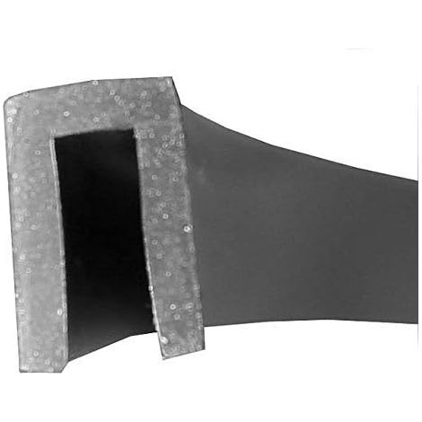 EUTRAS [5 m FP3003 Protection des aretes Caoutchouc d'etancheite 3 mm - protege et etancheifie de maniere fiable - pour toles, Verre et elements de Construction - qualite Industrielle Allemande (1/5)