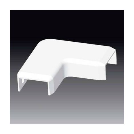 Tapa angular para volante a la izquierda, 20x10 mm, blanca, 8923