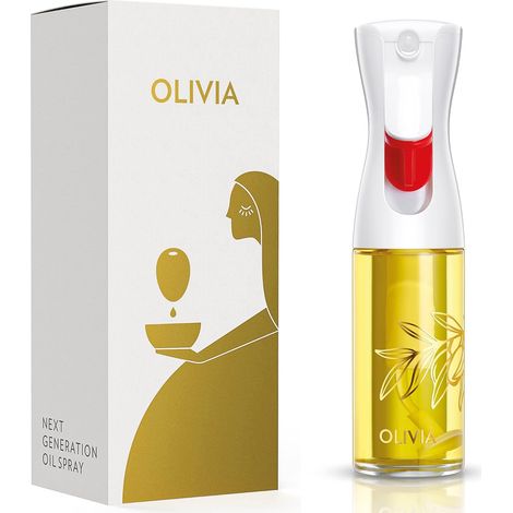 Vaporisateur d'Huile en Verre 130ml - Technologie de Pulvérisation Continue avec Contrôle des Portions - Polyvalent pour Cuisine, Salades, Barbecues, Vuisson, etc. (Feuilles Dorées) (1/5)