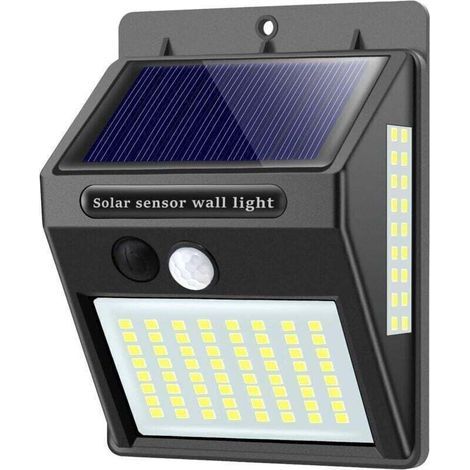 Lampes solaires pour extérieur avec détecteur de mouvement,haute qualité 100LED-1000Lumen lumière solaire extérieure 1200mAh applique murale étanche solaire Led détecteur pour jardin-1 pièce (1/4)
