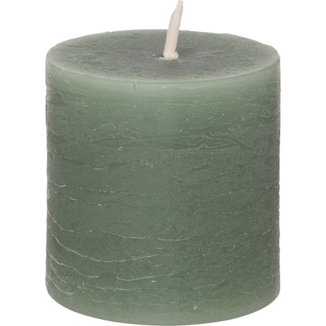 Lot de 4 bougies rustiques 60g vert eucalyptus - Atmosphera créateur d'intérieur (1/5)