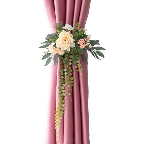 [Pareja de flores Mano] [Bordado de rosas artificiales] [Tela de seda cromática] [Correa de mano de cinta de satén negro] (1/5)