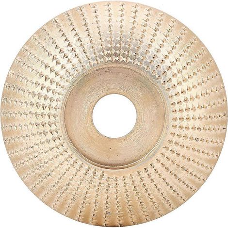 85-mm-Schleifbogenscheibe, goldfarben, zum Formen und Schleifen von Holz, für Winkelschleifer, Rotationswerkzeug