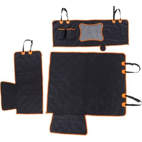 Waterproof and non-slip pet car mat with detachable dog seat cover, suitable for cars, trucks and SUVs (1/5)