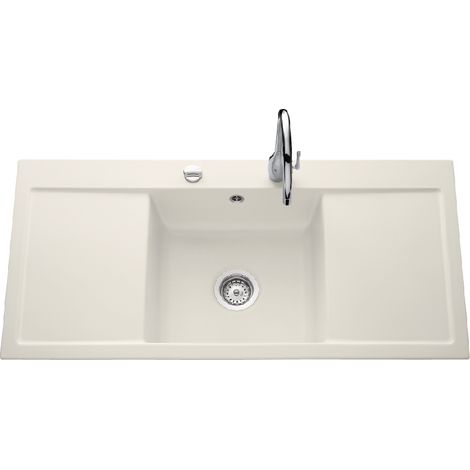 Évier de cuisine magnolie FIRST CLASS - L 1060 x l 510 x P 200 mm - sous-meuble 50 cm - Aquatop (1/3)