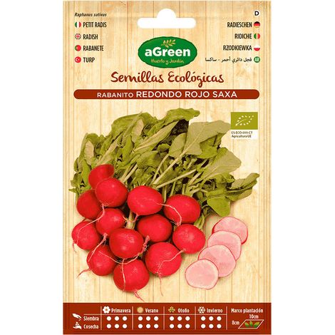 Enveloppe avec graines éco de radis rouge rond Agreen (1/3)