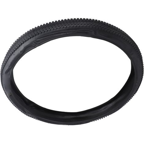 Pneu VTT 26x1,95, extérieur en caoutchouc à motif, pliable, de rechange, pour la réparation de vélos, entièrement noir (1/5)