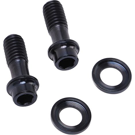 Satz mit 4 Titanlegierungsschrauben für Sram Bremsscheibe - RT121 Rennradzubehör Schwarz (4 Stück/Box) (1/5)